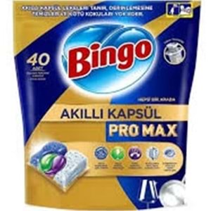 BİNGO BULAŞIK MAKİNA KAPSÜLÜ 40 ADET PROMAX