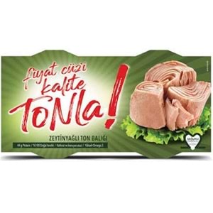 TONLA TON BALIĞI 2X140 G ZEYTİN YAĞLI