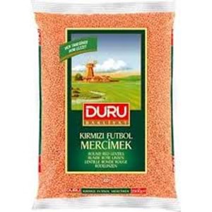 DURU KIRMIZI MERCIMEK 2 KG FUTBOL
