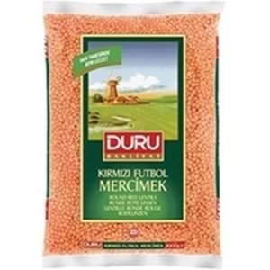 DURU KIRMIZI MERCIMEK 1 KG FUTBOL