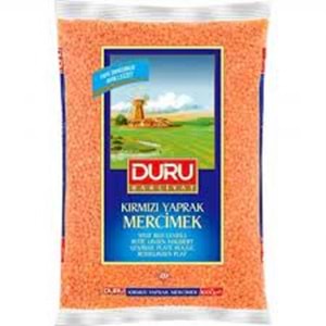 DURU KIRMIZI MERCIMEK 1 KG YAPRAK