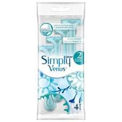 GİLLETTE SIMPLY 2 VENUS TRAS BICAGI 4 LU
