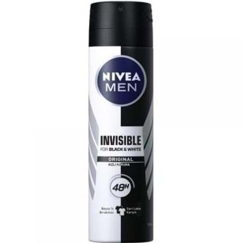 NIVEA DEODORANT 150 ML INVISIBLE SIYAH
