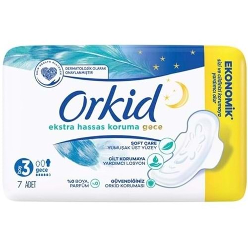ORKİD EXTRA HASSAS KORUMA TEKLI PAKET 7 LI GECE