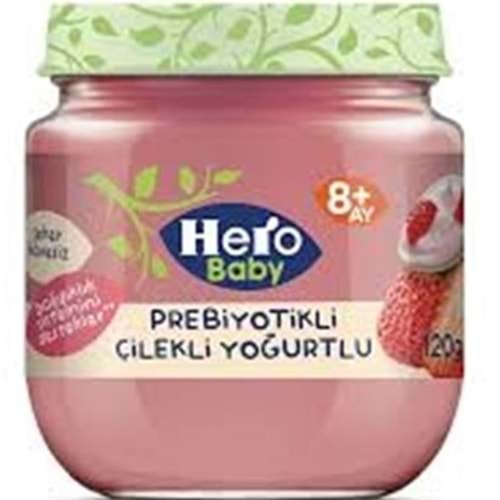 HERO BABY MAMA 120 G 8+ ÇİLEKLİ YOĞURTLU