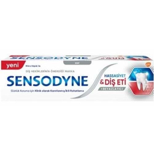 SENSODYNE DIS MACUNU 75 ML HASSASIYET DIS ETI BEYAZLATICI