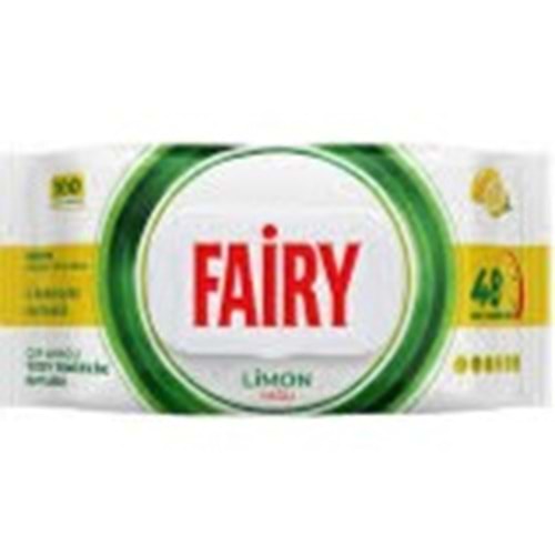 FAİRY ÇOK AMAÇLI ISLAK YÜZEY TEMİZLİK HAVLUSU 100 ADET LİMON