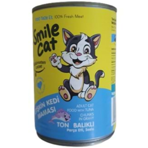 SMILE KONSERVE YETISKIN KEDI MAMASI 400 GR TON BALIKLI