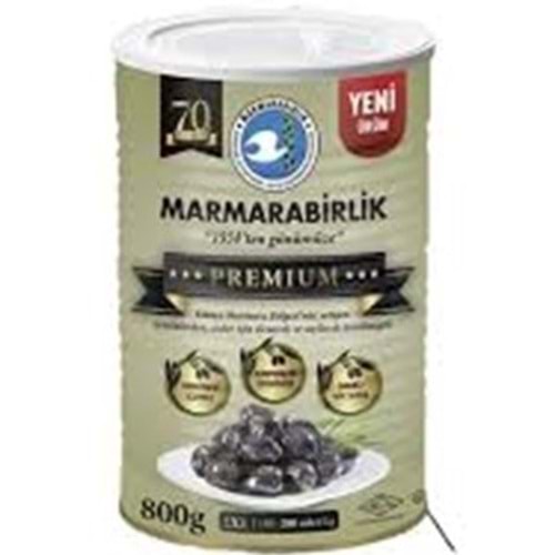 MARMARABİRLİK PREMIUM SİYAH ZEYTİN 2 XL 800 GR