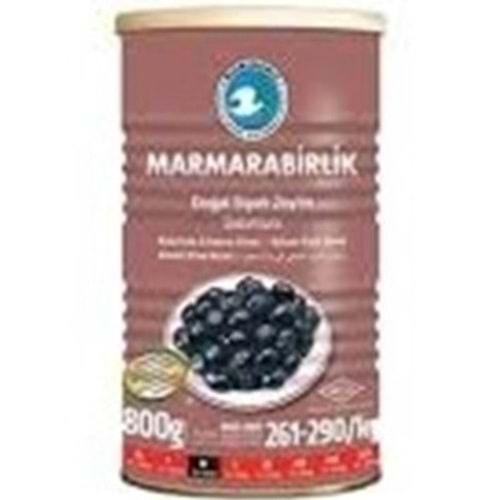 MARMARABİRLİK DOGAL SIYAH ZEYTIN 800 GR M TNK
