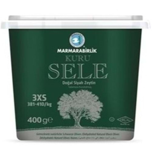 MARMARA BİRLİK KURU SELE SIYAH ZEYTIN 400 GR 3XS