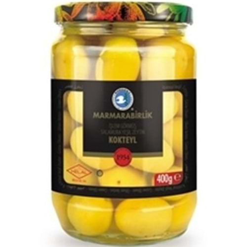 MARMARA BİRLİK YESIL ZEYTIN 850 GR KOKTEYL