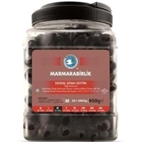 MARMARA BİRLİK DOGAL SIYAH ZEYTIN 950 GR M