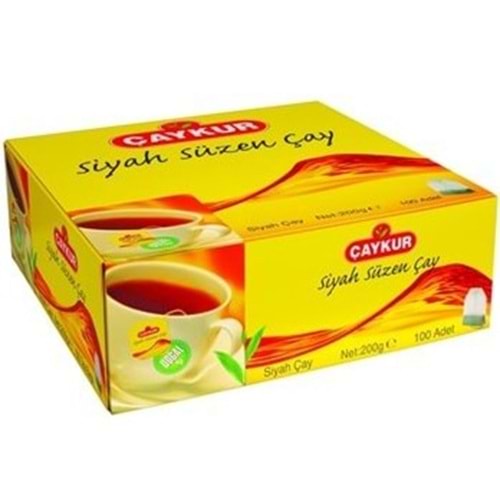 ÇAYKUR SIYAH SUZME BARDAK POSET CAY 100 LU