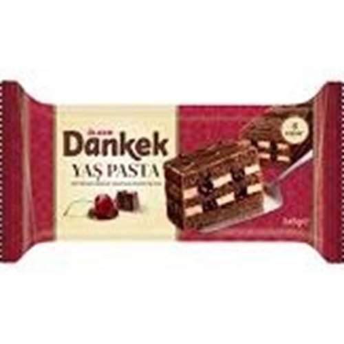 ÜLKER DANKEK YAŞ PASTA 245 G SÜTLÜ ÇİKOLATA KAPLAMALI VİŞNELİ KREMALI PASTA 6 KİŞİLİK