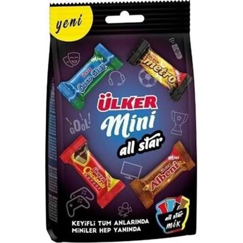 ÜLKER MINI ALL STAR KARISIK CIKOLATA 91 GR