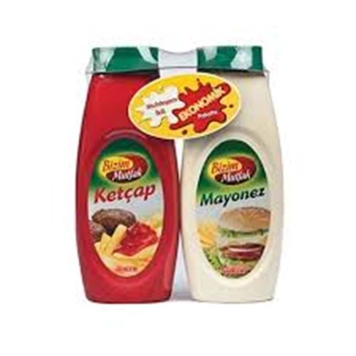 ÜLKER BİZİM MAYONEZ&KETÇAP 540+600 G