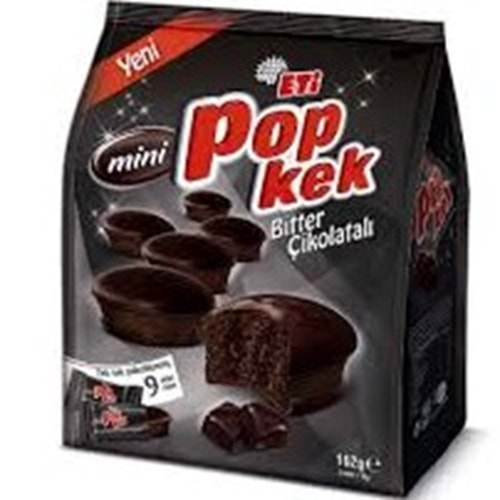 ETI POPKEK MINI 9 LU PAKET 162 GR BITTER CIKOLATA