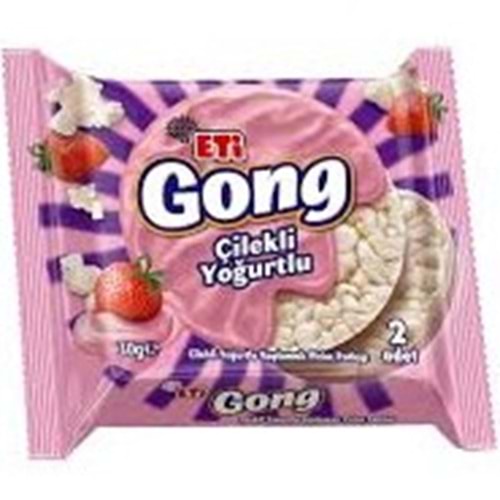 ETİ GONG PİRİNÇ PATLAĞI 30 G ÇİLEKLİ YOĞURTLU