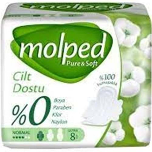 MOLPED PURE SOFT TEKLI PAKET 8 LI NORMAL