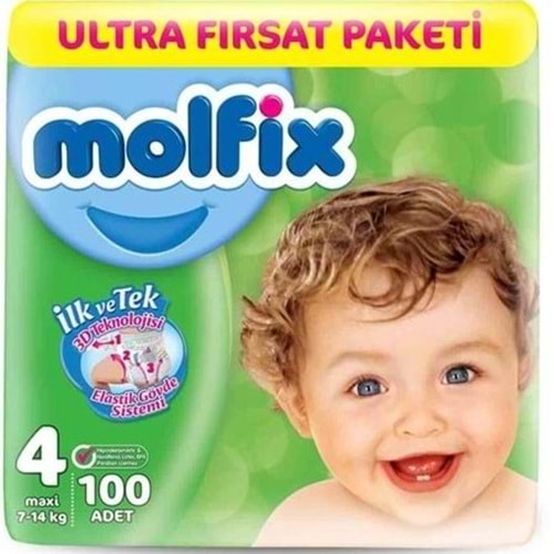 MOLFİX ULTRA FIRSAT PAKETI 4 MAXI 100 LU