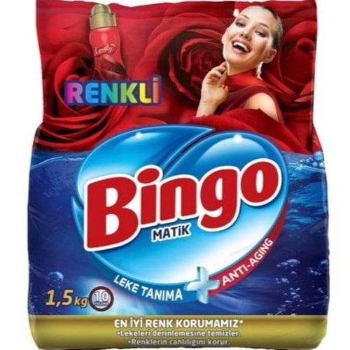 BİNGO MATIK 1,5 KG ISILTILI RENKLER