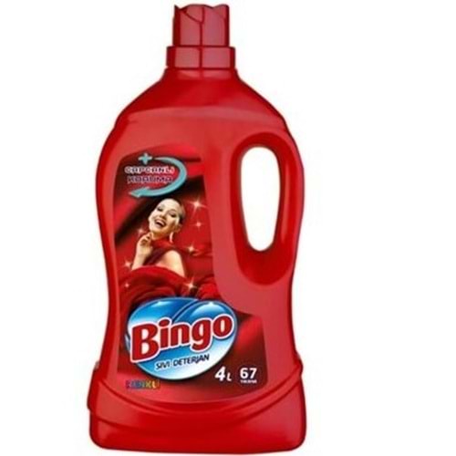 BİNGO SIVI CAMASIR DETERJANI 4 LT RENKLI