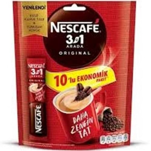 NESCAFE 10 LU PAKET 3U1 ARADA ORIGINAL