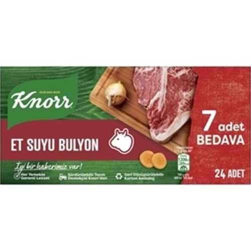 KNORR ET SUYU BULYON 24 ADET