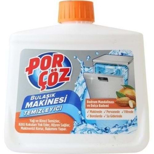 PORÇÖZ BULASIK MAKINASI TEMIZLEYICI 250 ML MANDALI