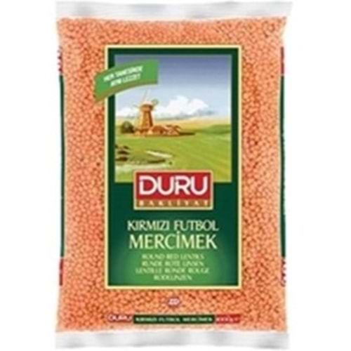 DURU KIRMIZI MERCIMEK 1 KG FUTBOL