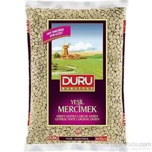 DURU YEŞİL MERCIMEK 1 KG