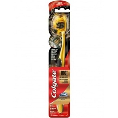 COLGATE DIS FIRCASI 360 CHARCOAL GOLD YUMUSAK