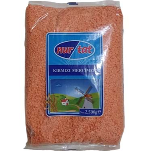 NURTAT KIRMIZI MERCIMEK 2,5 KG YAPRAK
