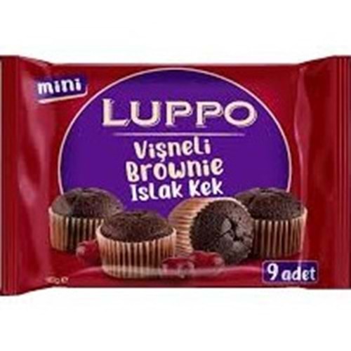 LUPPO ISLAK KEK 9X18 G VİŞNELİ BROWNİE