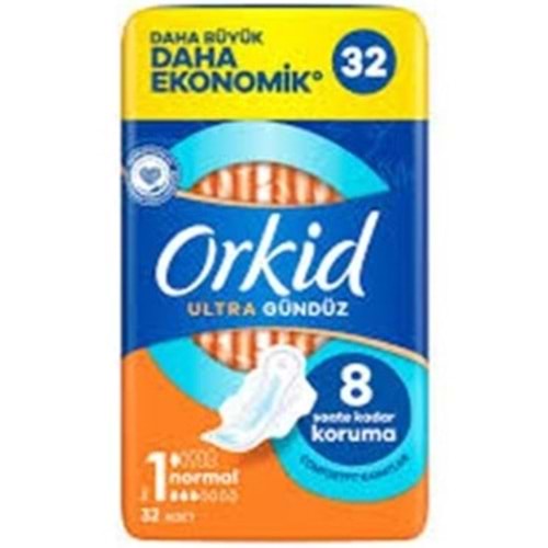 ORKİD KADIN PEDİ 32 ADET 1 NORMAL ULTRA GÜNDÜZ
