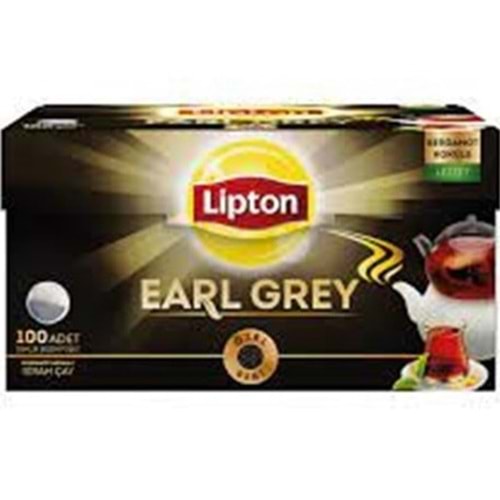 LİPTON EARL GREY DEMLİK ÇAY 100 ADET BERGAMOT KOKULU