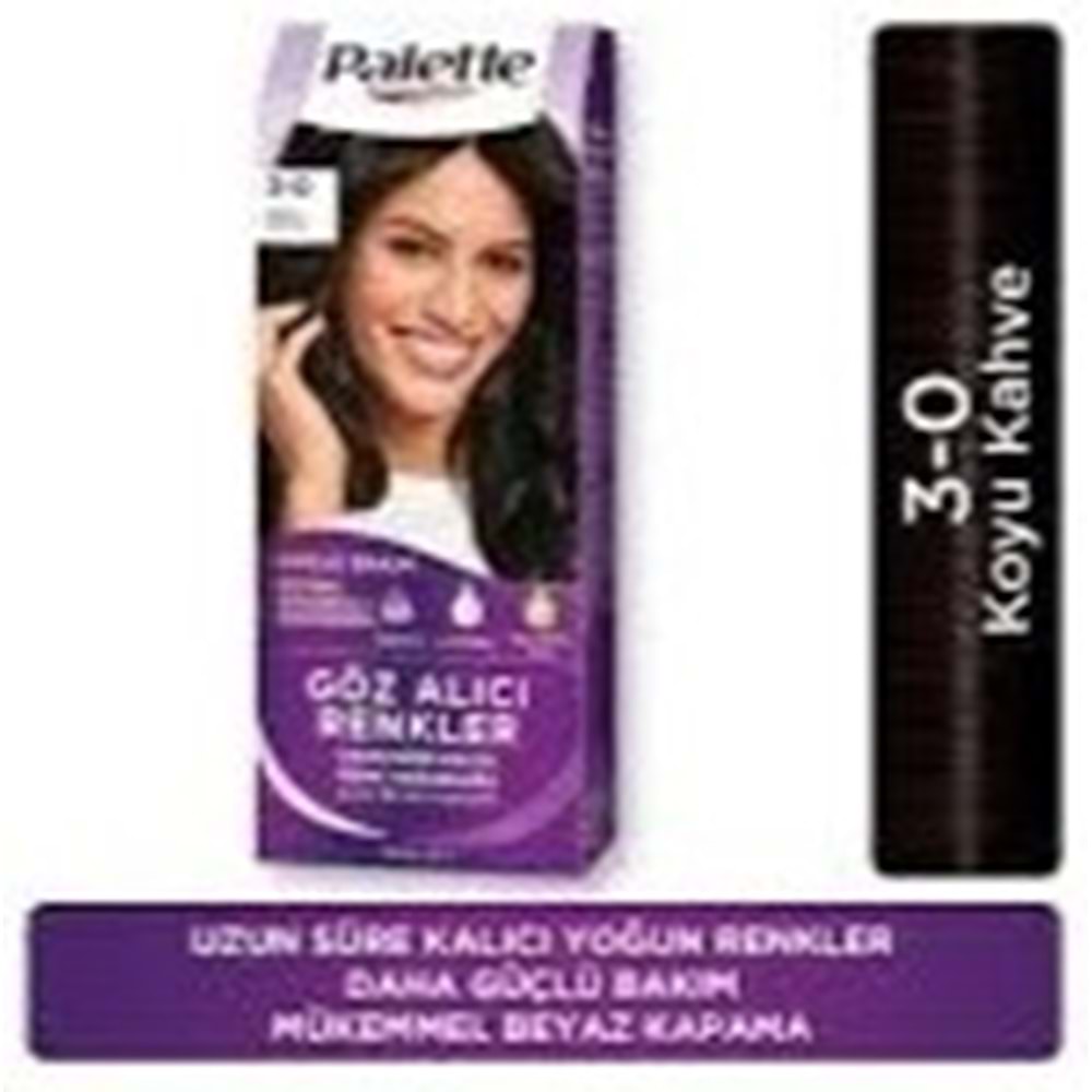 PALETTE SAÇ BOYASI 3-0 KOYU KAHVE