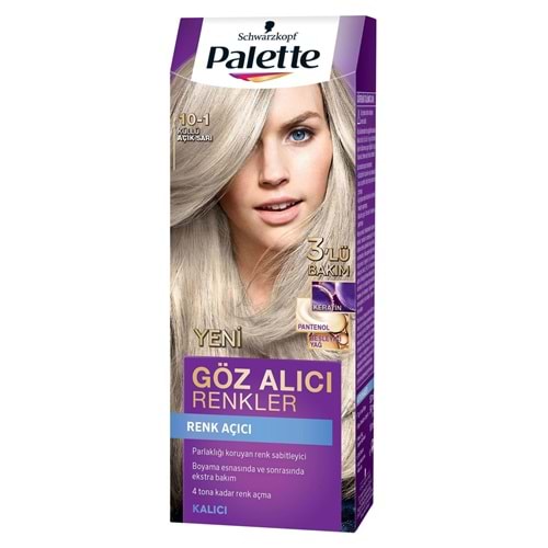 PALETTE KALICI SAC BOYASI 10-1 KULLU ACIK SARI