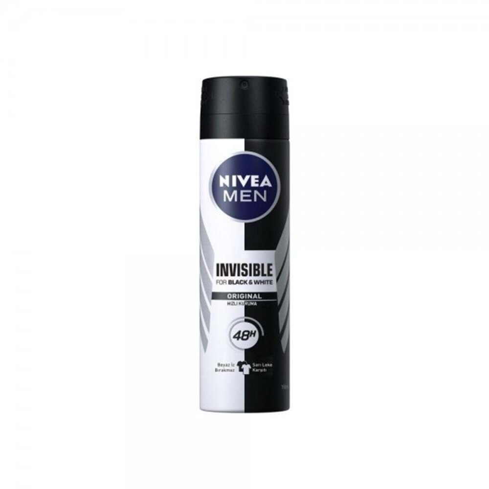 NIVEA DEODORANT 150 ML INVISIBLE SIYAH