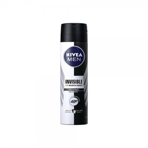 NIVEA DEODORANT 150 ML INVISIBLE SIYAH