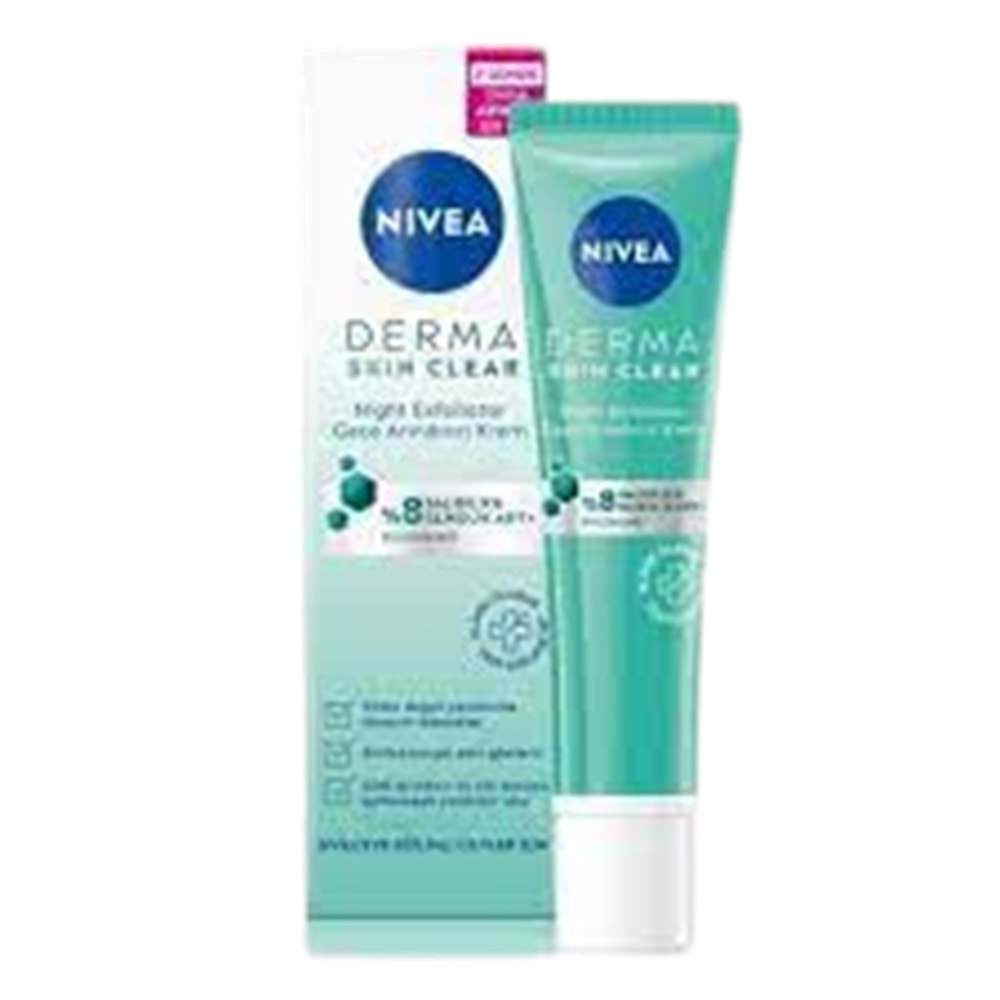 NIVEA DERMA GECE ARINDIRICI KREM 40 ML