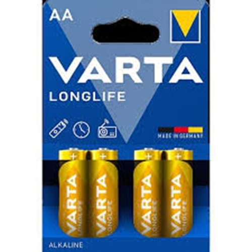 VARTA LONGLIFE KALEM PIL 4 LU AA