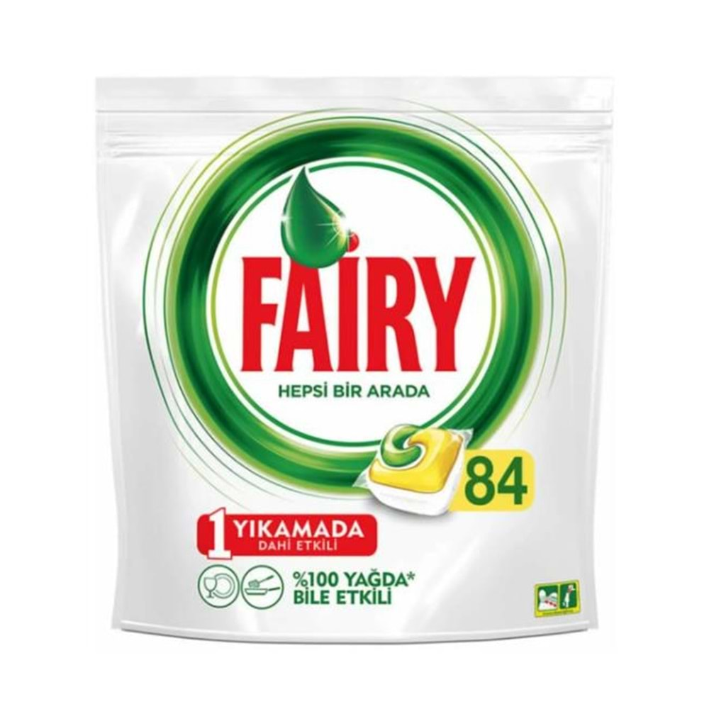 FAİRY HEPSI BIR ARADA TABLET DETERJAN 84 LU LIMON