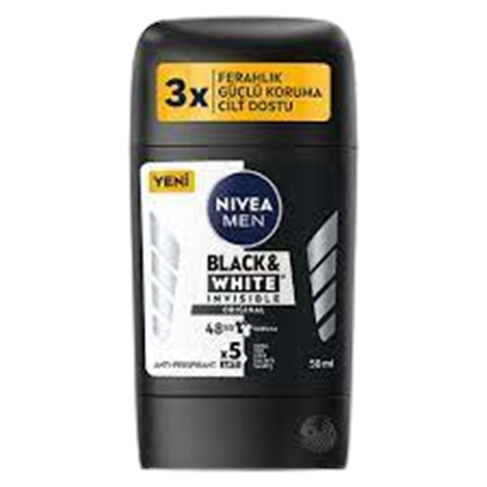 NIVEA STICK 50 ML BLACK WHITE ORIGINAL