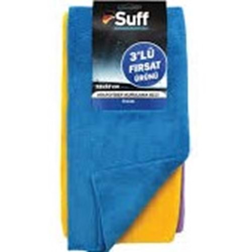 SUFF MİKROFİBER BEZ 32X32 CM 3 ADET