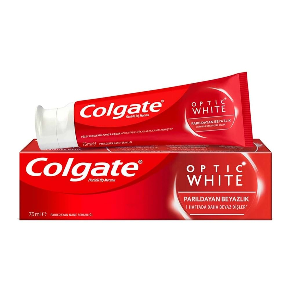 COLGATE DIS MACUNU 75 ML OPTIC WHITE PARILDAYAN BEYAZLIK