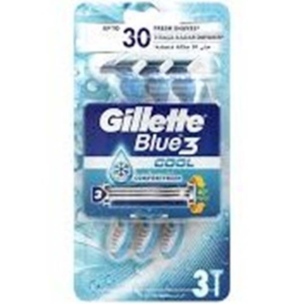 GİLLETTE BLUE 3 TRAS BICAGI 3 LU COOL