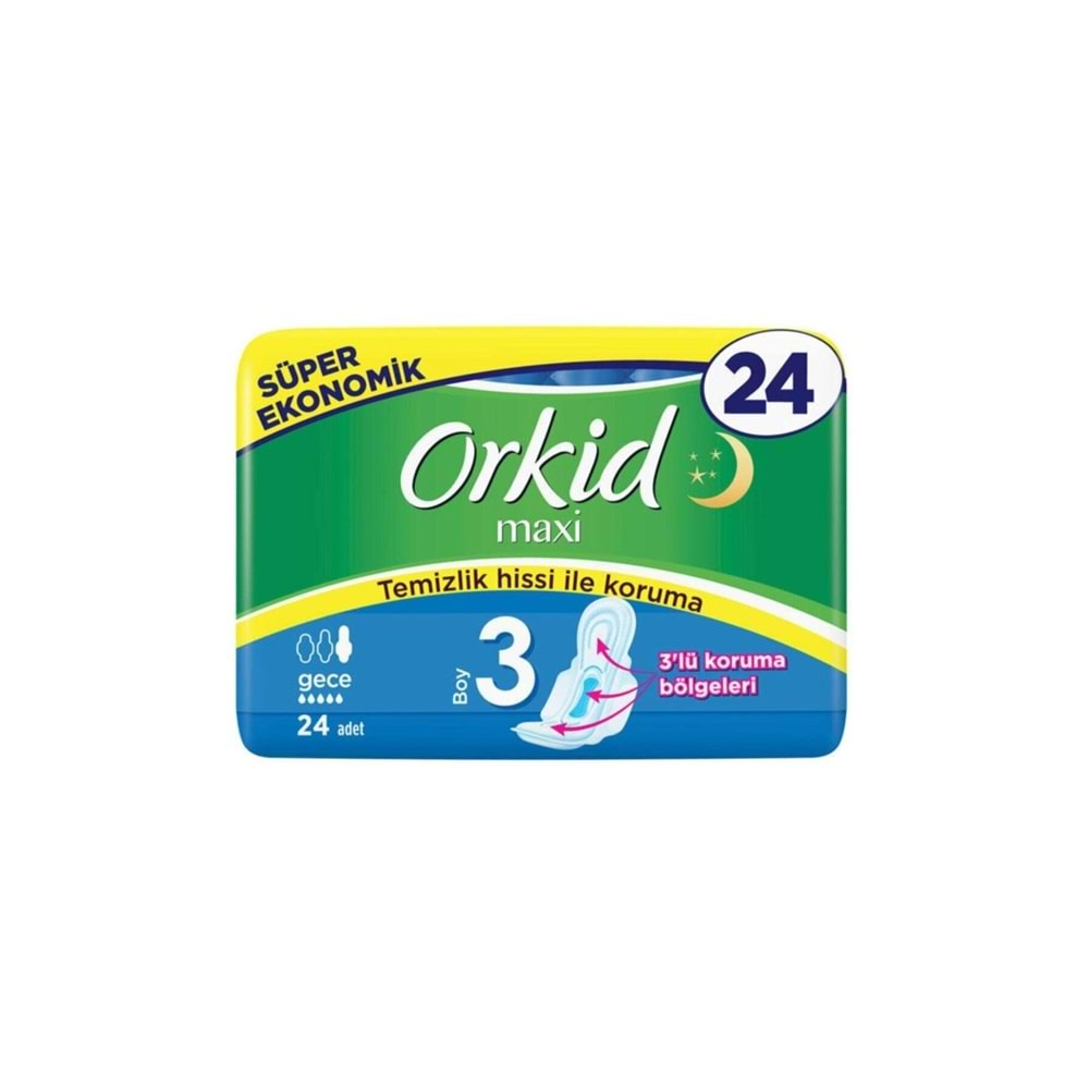 ORKİD MAXI SUPER EKO PAKET 24 LU GECE