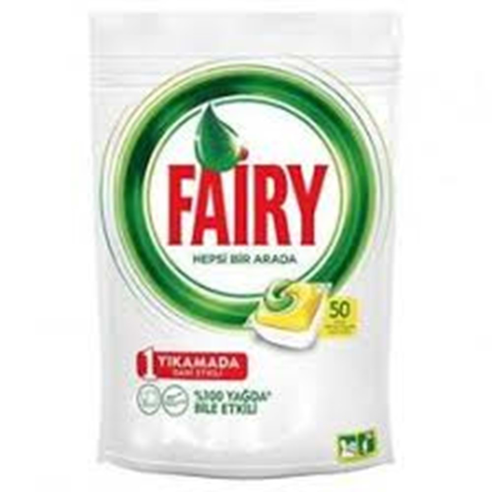 FAİRY HEPSI BIR ARADA TABLET DETERJAN 50 LI LIMON